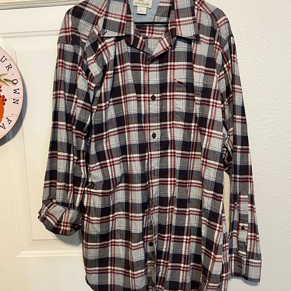 Bob‎ Timberlake Red Plaid Button-Up Shirt 2XL